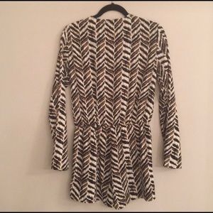 NWT Lace Up Long Sleeve Romper